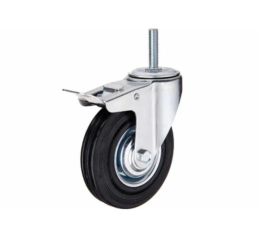 Колеса поворотные с болтом и тормозом