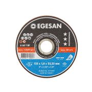 EGESAN Отрезной круг INOX 125x1x22мм, А60 R BF, нерж.сталь (тонкий) 25шт/уп