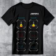 Футболка мужская АВРОРА. ПУЛЬС-MIG, чёрная