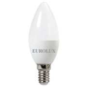 Лампа светодиодная EUROLUX LL-E-C37-5W-230-2,7K-E14